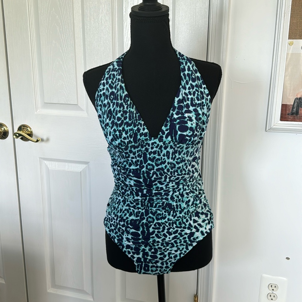 Hermanny by Vix ruched waist, halter 1 piece. Size 12.